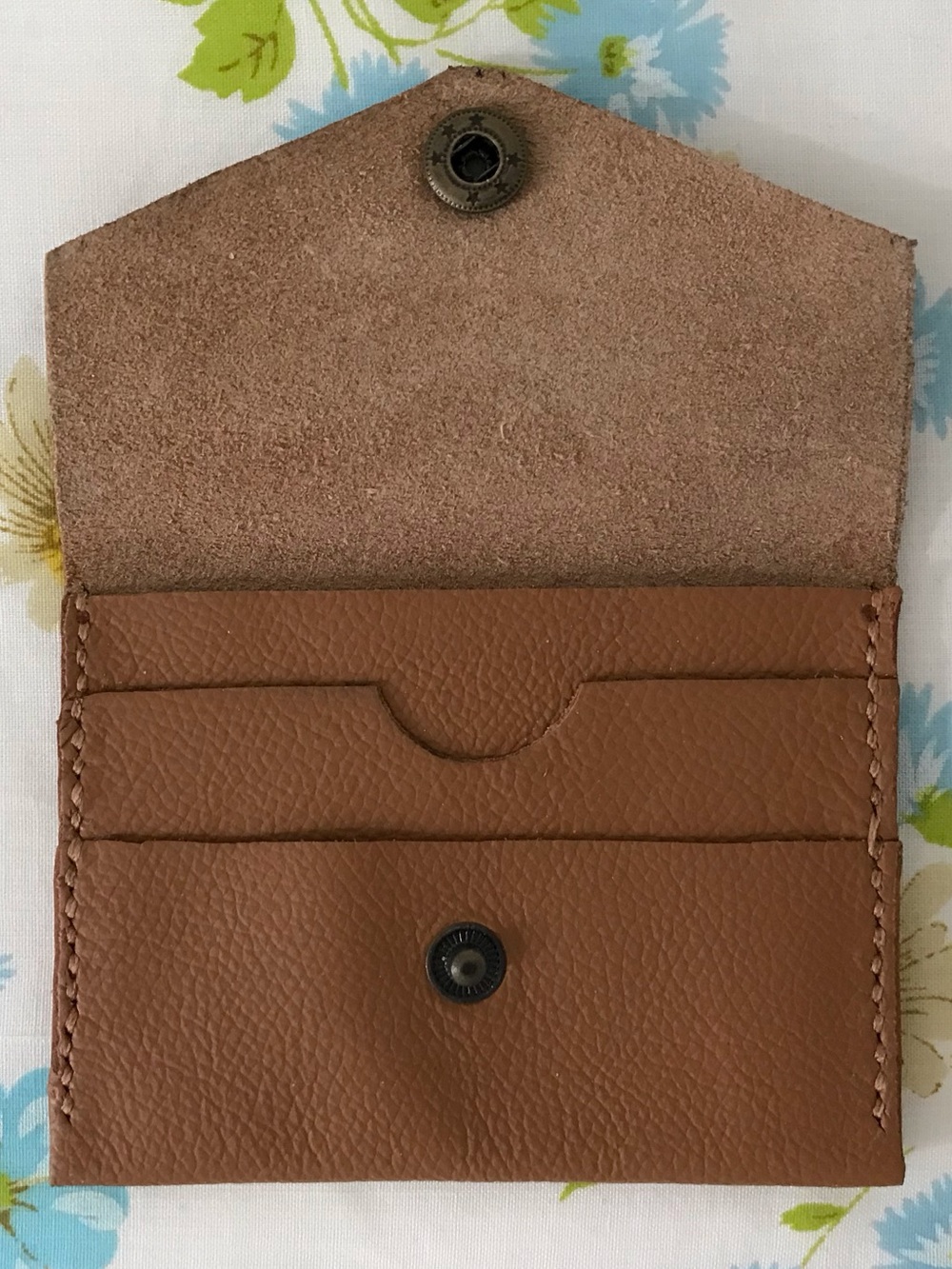 Handmade Genuine Leather Brown Wallet Cardholder